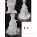 elegant tiered lace hot sell Guangzhou fashion wedding dress